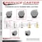 Service Caster 2.375 Inch MRI Safe Caster, 7/16 Inch Grip Ring Stem SCC-GR02S60-TPR-GRY-71678-MRI - alternate 4